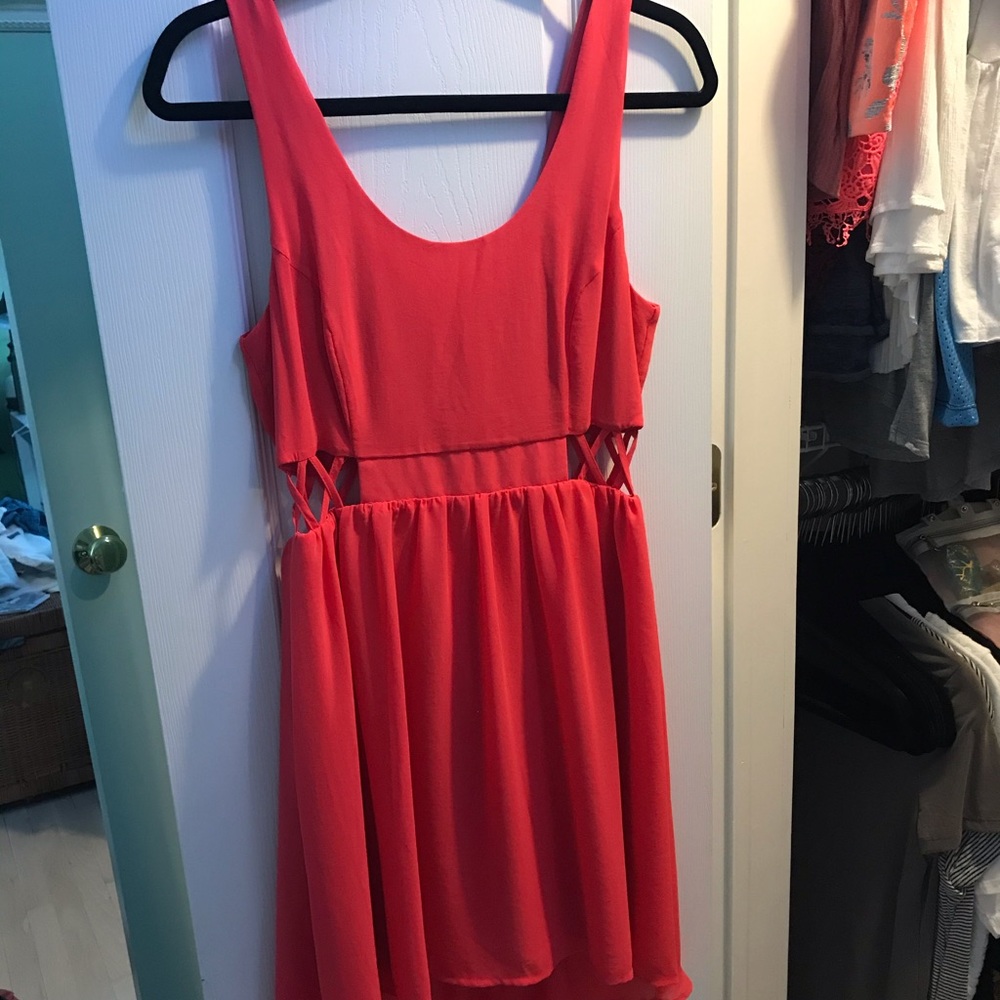 Cute hi-low flowy dress